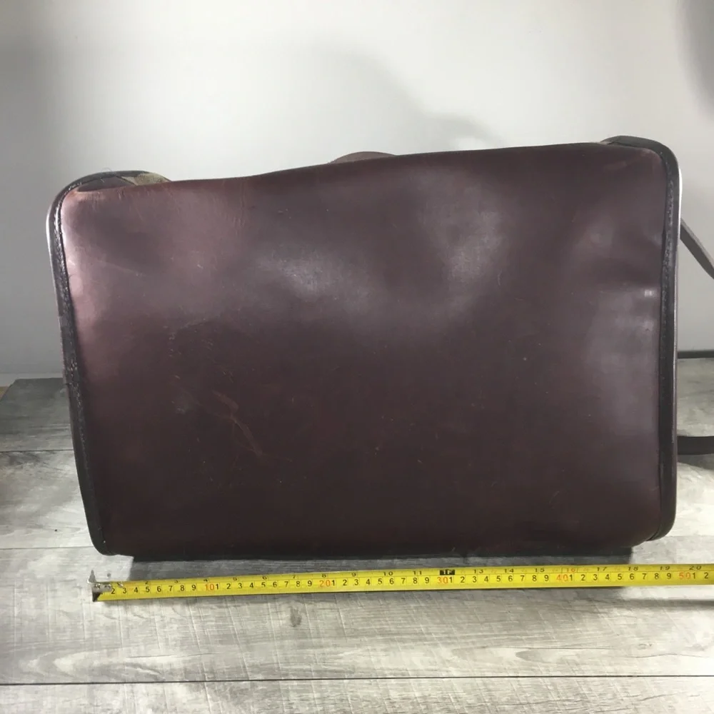 Heimies Haberdashery Traveler Commuter Leather Duffle Weekender Overnight Bag